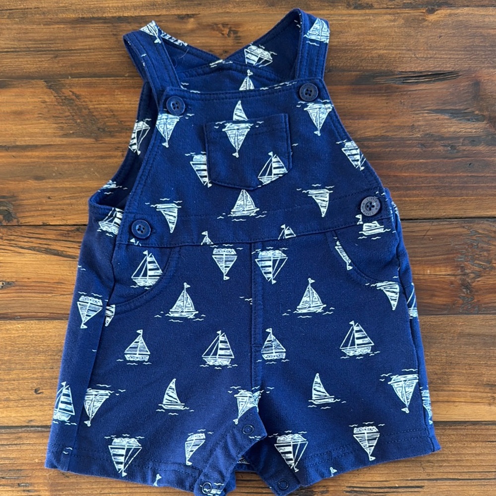 Nautical Blue Kids Overalls